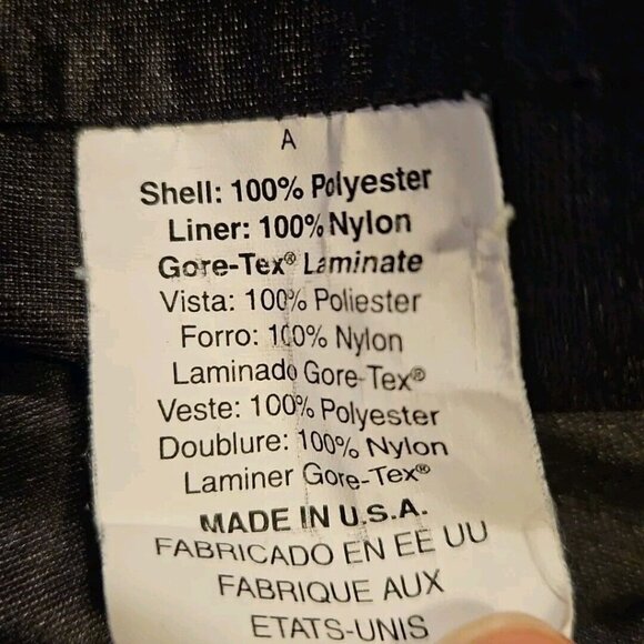 Forresters Drytech Rain Jacket Womens M Gore-Tex Blue Print Full Zip - Picture 14 of 15